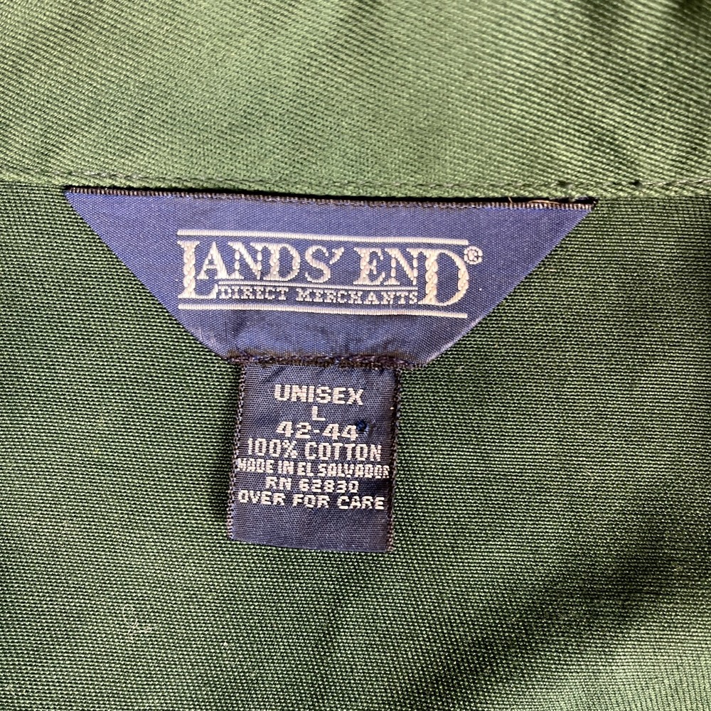 VTG Southwestern Bell Lands End Harrington Jacket Men LargeGreen Lightweight Zip - Picture 10 of 13